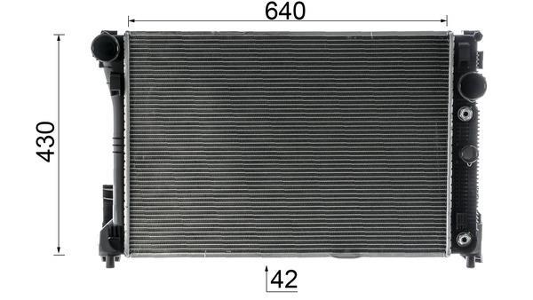 Radiateur moteur (Radiateur de refroidissement) MAHLE Aftermarket CR 1177 000S