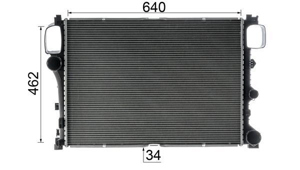 Radiateur moteur (Radiateur de refroidissement) MAHLE Aftermarket CR 1720 000P