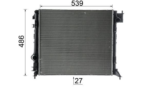 Radiateur moteur (Radiateur de refroidissement) MAHLE Aftermarket CR 1967 000P