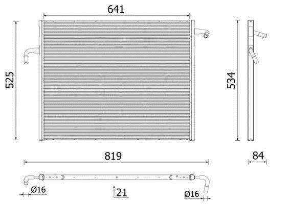 Radiateur moteur (Radiateur de refroidissement) MAHLE Aftermarket CR 2606 000P