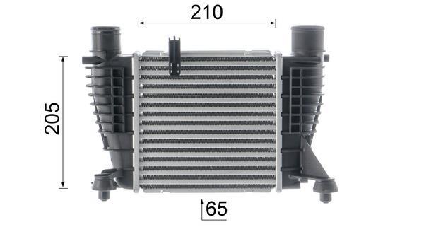 Intercooler, échangeur (Refroidisseur d'air) MAHLE Aftermarket ref. CI 13 000P