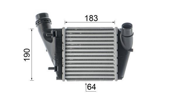 Intercooler, échangeur (Refroidisseur d'air) MAHLE Aftermarket ref. CI 15 000P