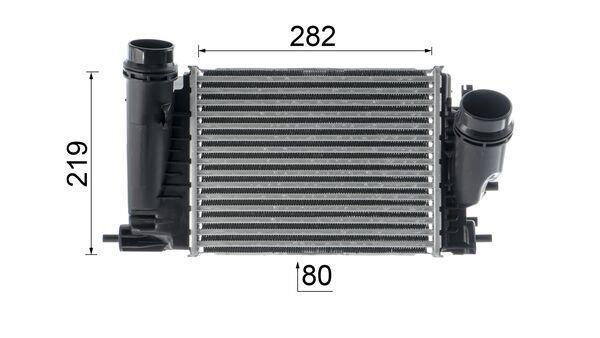 Intercooler, échangeur (Refroidisseur d'air) MAHLE Aftermarket ref. CI 415 000P