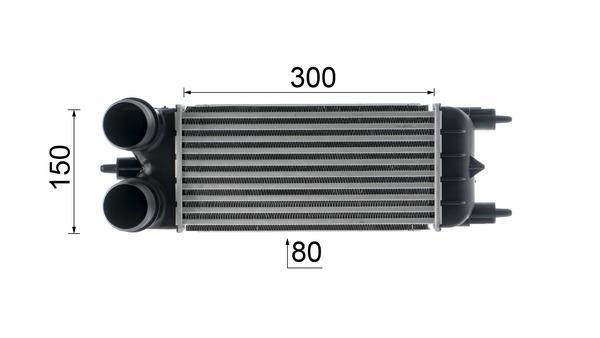 Intercooler, échangeur (Refroidisseur d'air) MAHLE Aftermarket ref. CI 525 000P