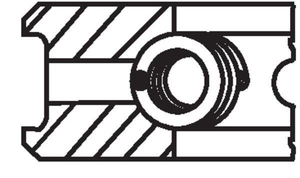 Segmentos de pistão MAHLE Aftermarket ref. 039 43 V0