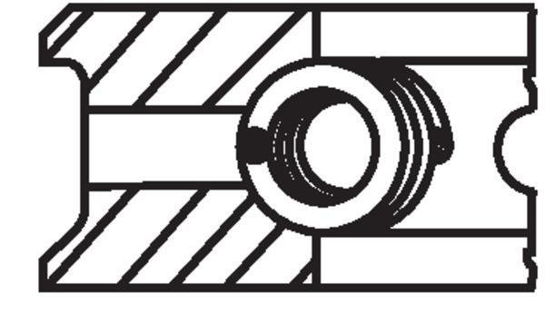 Segmentos de pistão MAHLE Aftermarket ref. 503 71 N0