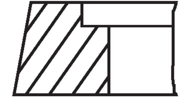 Segmentos de pistão MAHLE Aftermarket ref. 030 31 N0