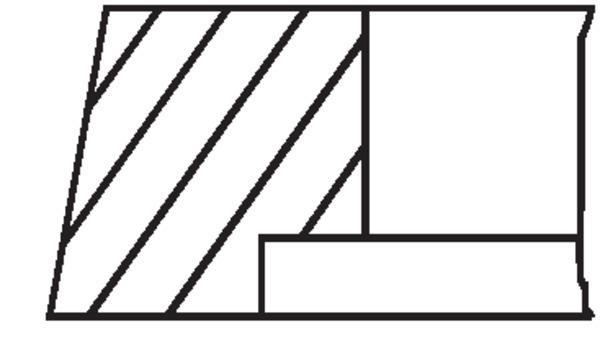Juego de aros de pistón MAHLE Aftermarket ref. 010 28 N1