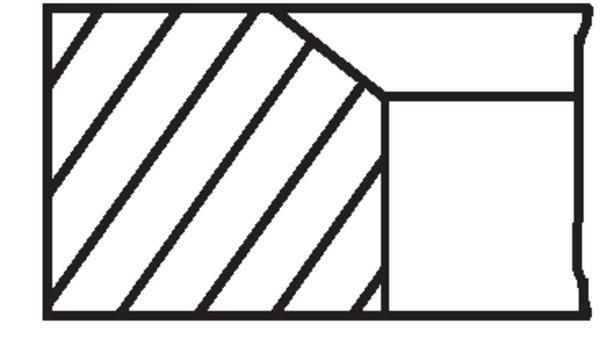 Segmentos de pistão MAHLE Aftermarket ref. 021 31 V0