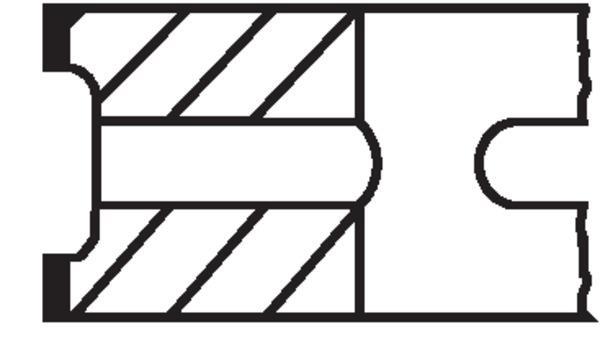 Segmentos de pistão MAHLE Aftermarket ref. 640 16 V0