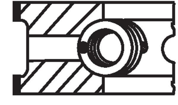 Segmentos de pistão MAHLE Aftermarket ref. 021 62 N2