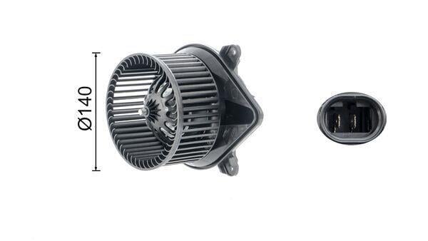 Pulseur d'air habitacle (Ventilateur habitacle) MAHLE Aftermarket ref. AB 234 000S