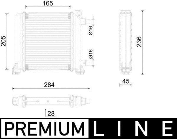 Radiateur moteur (Radiateur de refroidissement) MAHLE Aftermarket CR 2596 000P
