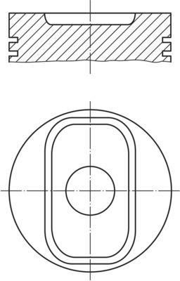 Pistón MAHLE Aftermarket ref. 640 PI 00117 002