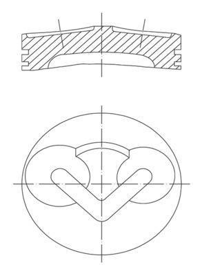 Pistão motor MAHLE Aftermarket ref. 101 89 01