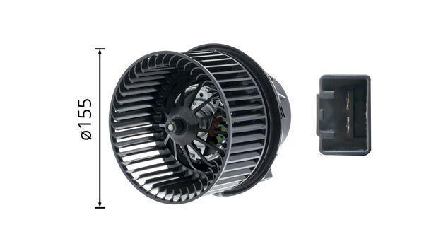 Pulseur d'air habitacle (Ventilateur habitacle) MAHLE Aftermarket ref. AB 245 000P