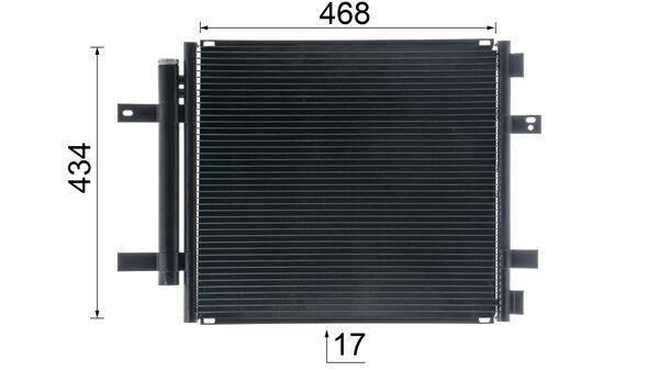 Condenseur, climatisation (Radiateur de climatisation) MAHLE Aftermarket ref. AC 362 000S