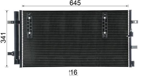 Condenseur, climatisation (Radiateur de climatisation) MAHLE Aftermarket ref. AC 457 000P
