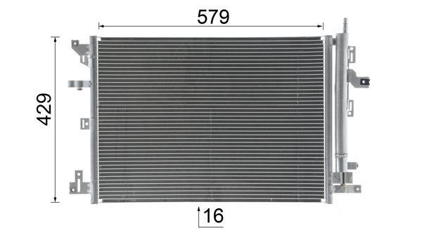 Condenseur, climatisation (Radiateur de climatisation) MAHLE Aftermarket ref. AC 635 000S