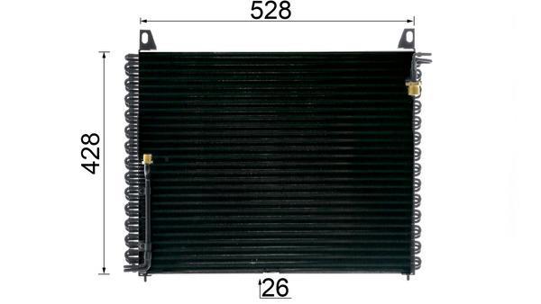 Condenseur, climatisation (Radiateur de climatisation) MAHLE Aftermarket AC 656 000P