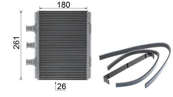 Radiateur de chauffage MAHLE Aftermarket ref. AH 80 000P