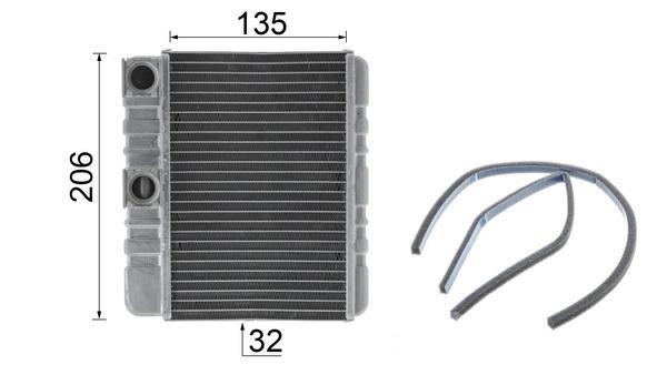 Radiateur de chauffage MAHLE Aftermarket ref. AH 87 000P