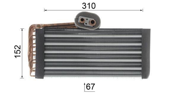 Evaporateur climatisation MAHLE Aftermarket AE 45 000P
