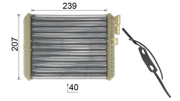 Radiateur de chauffage MAHLE Aftermarket ref. AH 90 000P