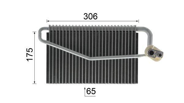 Evaporateur climatisation MAHLE Aftermarket ref. AE 55 000P