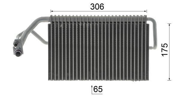 Evaporateur climatisation MAHLE Aftermarket ref. AE 56 000P