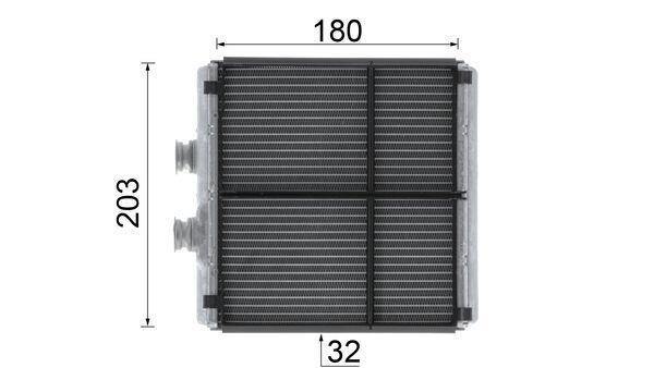 Radiateur de chauffage MAHLE Aftermarket ref. AH 183 000P