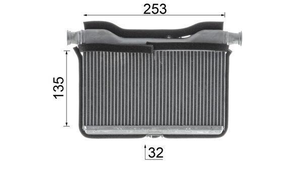 Radiateur de chauffage MAHLE Aftermarket ref. AH 189 000P