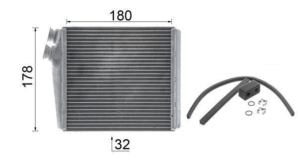 Radiateur de chauffage MAHLE Aftermarket ref. AH 192 000P
