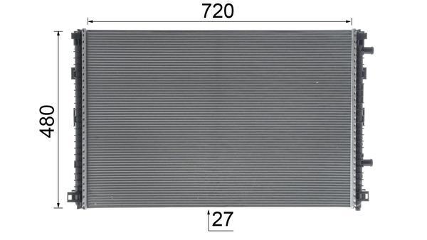 Radiateur basse température, intercooler MAHLE Aftermarket ref. CIR 24 000P