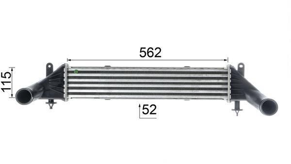Intercooler, échangeur (Refroidisseur d'air) MAHLE Aftermarket ref. CI 107 000P