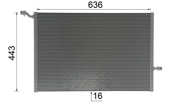Radiateur basse température, intercooler MAHLE Aftermarket ref. CIR 25 000P