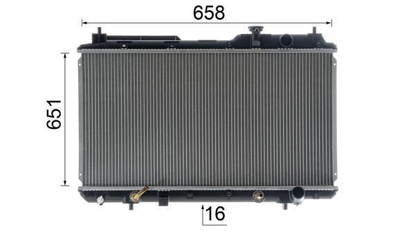 Radiateur moteur (Radiateur de refroidissement) MAHLE Aftermarket ref. CR 740 000S