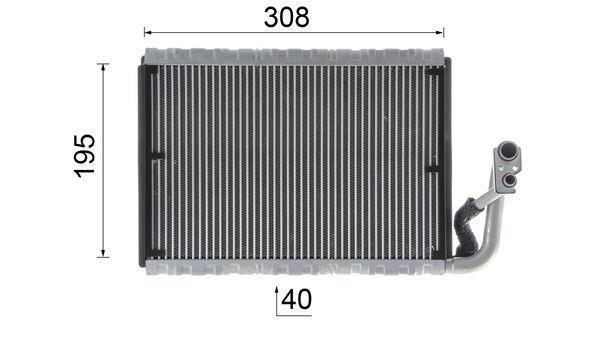 Evaporateur climatisation MAHLE Aftermarket ref. AE 91 000P
