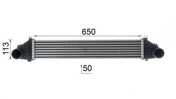 Intercooler, échangeur (Refroidisseur d'air) MAHLE Aftermarket ref. CI 139 000P