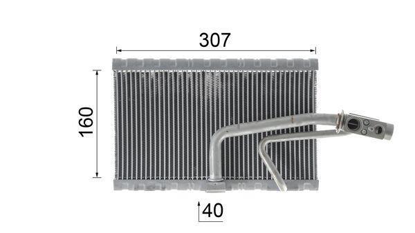 Evaporateur climatisation MAHLE Aftermarket ref. AE 114 000P