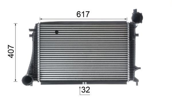 Intercooler, échangeur (Refroidisseur d'air) MAHLE Aftermarket ref. CI 166 000P
