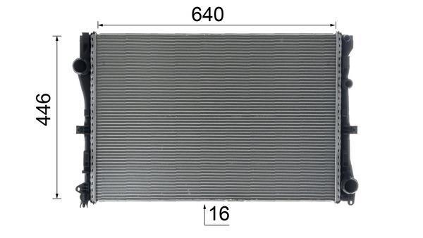 Radiateur moteur (Radiateur de refroidissement) MAHLE Aftermarket CR 2100 000P