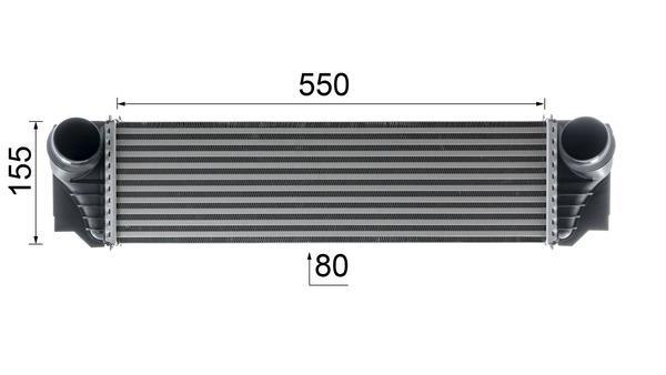 Intercooler, échangeur (Refroidisseur d'air) MAHLE Aftermarket ref. CI 183 000P