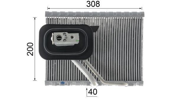 Evaporateur climatisation MAHLE Aftermarket ref. AE 127 000P