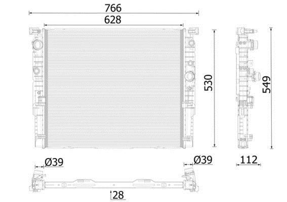 Radiateur moteur (Radiateur de refroidissement) MAHLE Aftermarket CR 2630 000P
