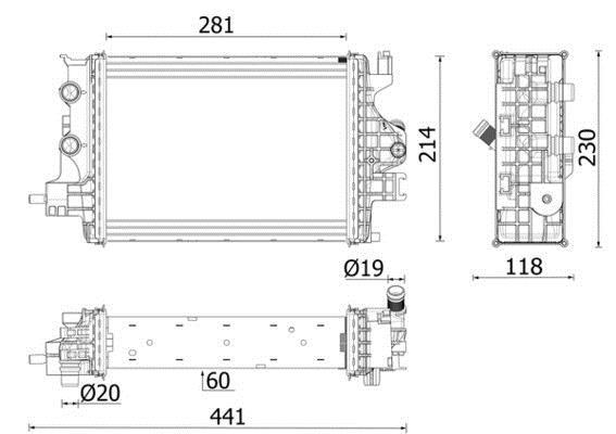 Radiateur moteur (Radiateur de refroidissement) MAHLE Aftermarket CR 2634 000P