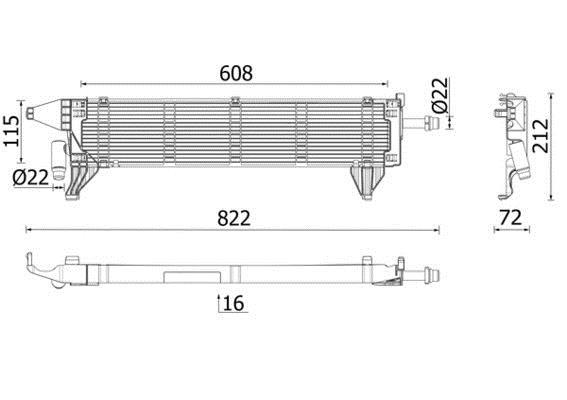 Radiateur moteur (Radiateur de refroidissement) MAHLE Aftermarket CR 2636 000P