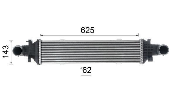 Intercooler permutador ar-ar MAHLE Aftermarket ref. CI 357 000P
