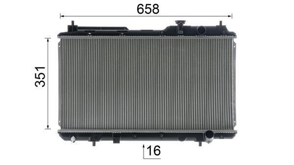 Radiateur moteur (Radiateur de refroidissement) MAHLE Aftermarket CR 1457 000S