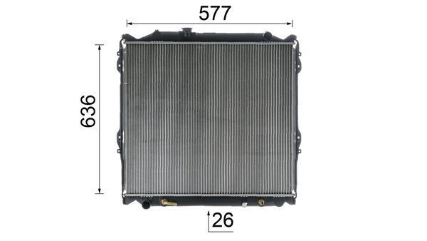 Radiateur moteur (Radiateur de refroidissement) MAHLE Aftermarket CR 1528 000S